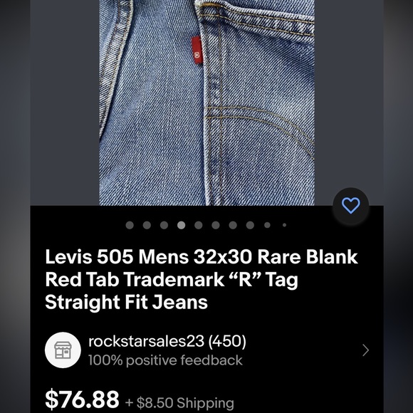 VINTAGE RED TAB 505 LEVIS - Picture 11 of 11
